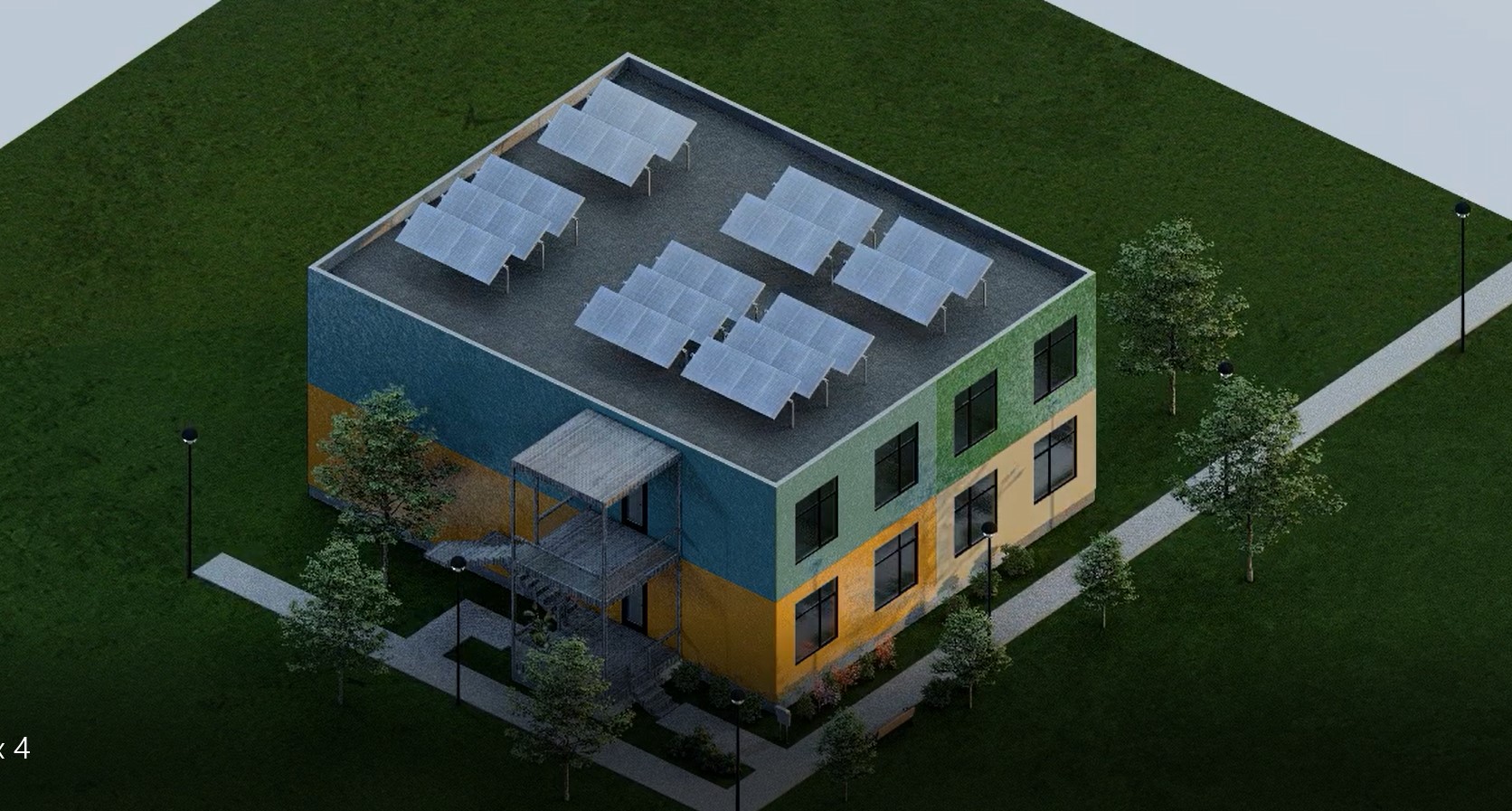 Duplex with Rooftop Solar